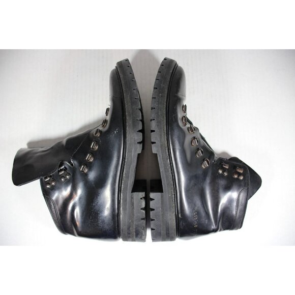 Common Projects Lace Up Leather Combat Boots Mens 40 US 7 O908 - Picture 6 of 11